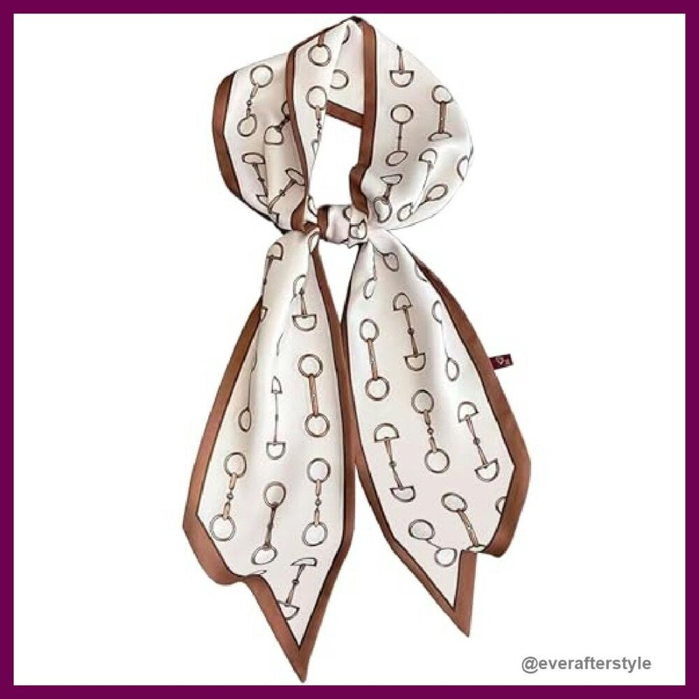 Silk-Like Satin Head Scarf Elegant Chic Versatile Accessory for Hair Neck Bag - Picture 2 of 8